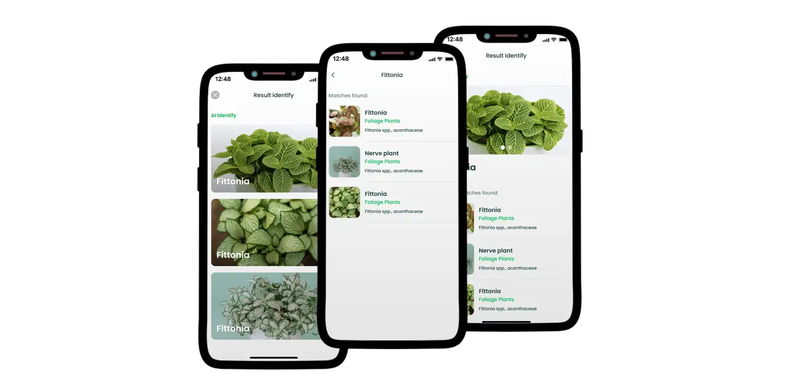 A screen from the Plant Finder app.